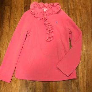 Lilly Pulitzer Pink Ruffle Sweater